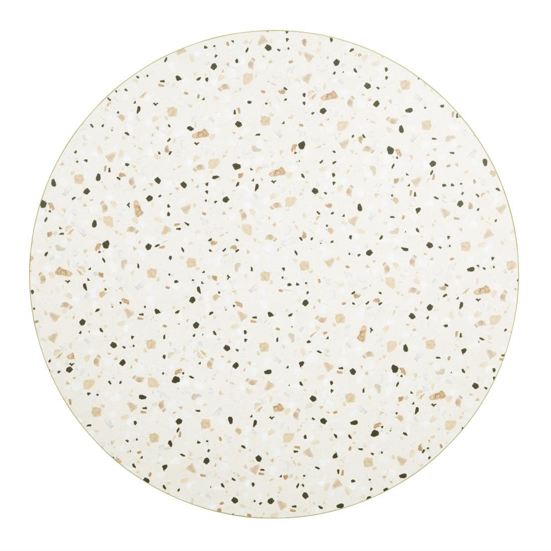 Runde Tischplatte im Bolero-Terrazzo-Stil, 600 mm