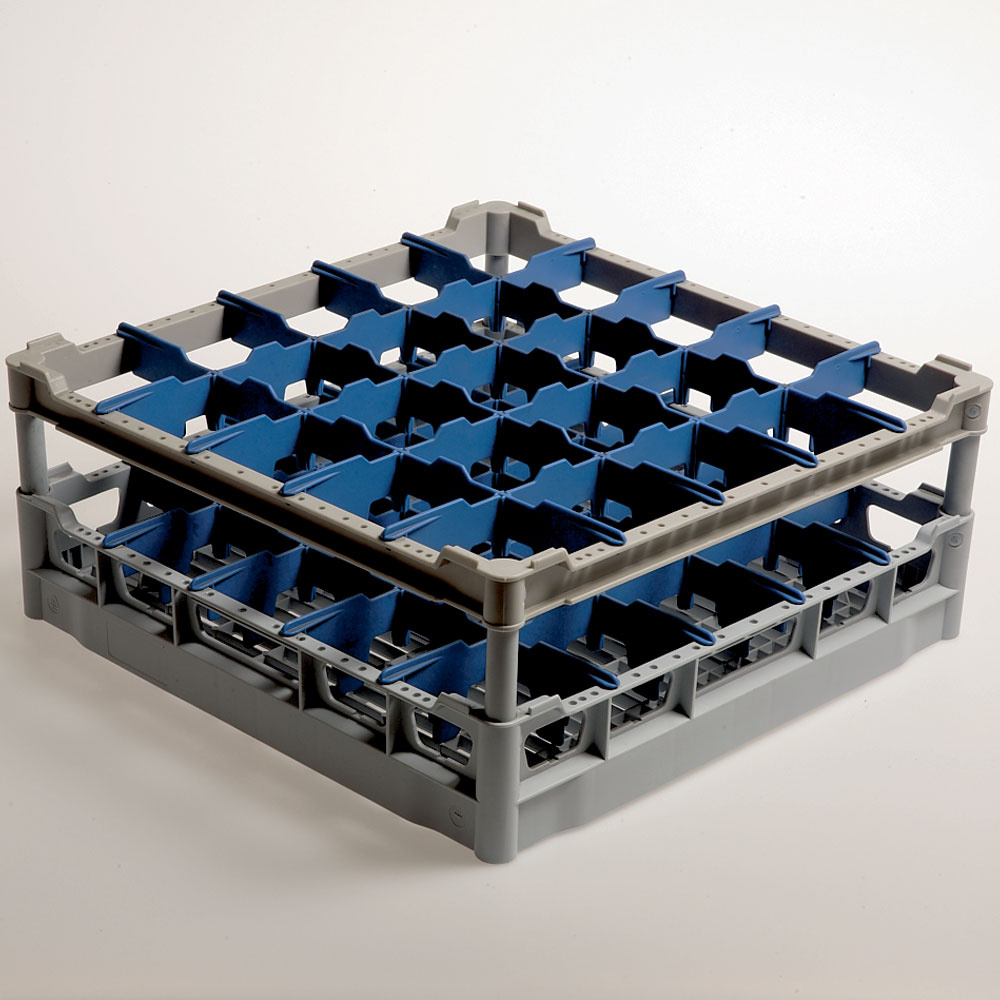 Panier 25 verres Ø 90 mm, h165, Polyprop.