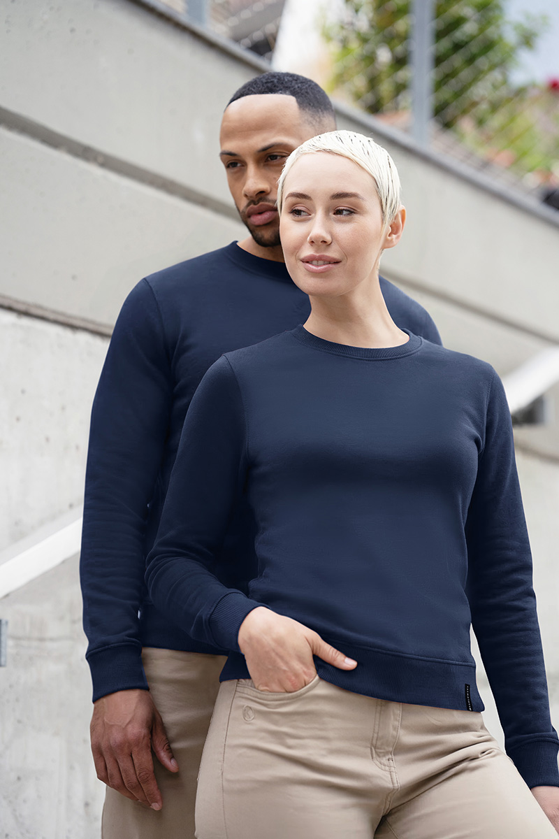 Sweat-shirt de travail pour femme Soft-Face, en matière durable - Marine - L