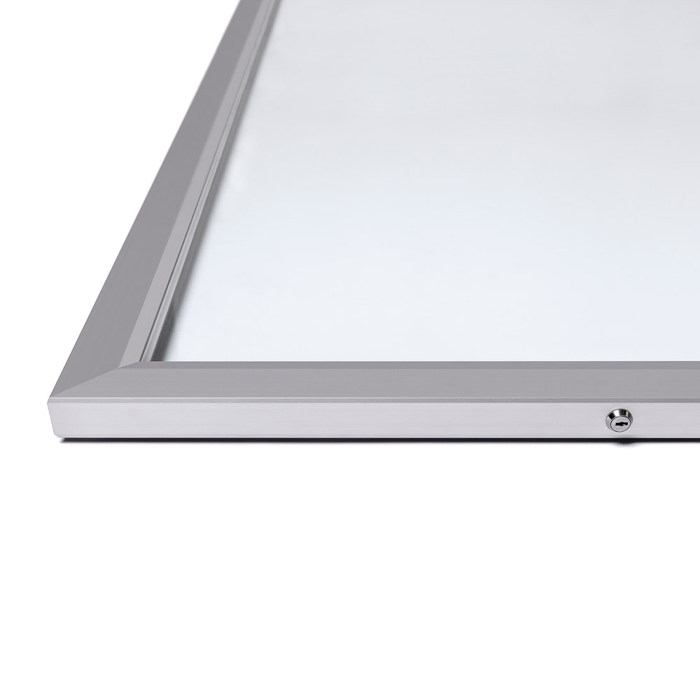 Outdoor notitiebord Slim 9x A4 - Zilver