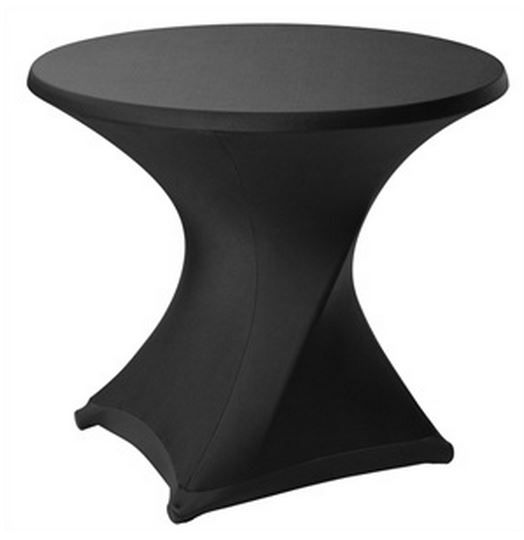 Stretch-Tischhusse für Tischplatten mit ø 85 cm und einer maximalen Höhe von 115 cm