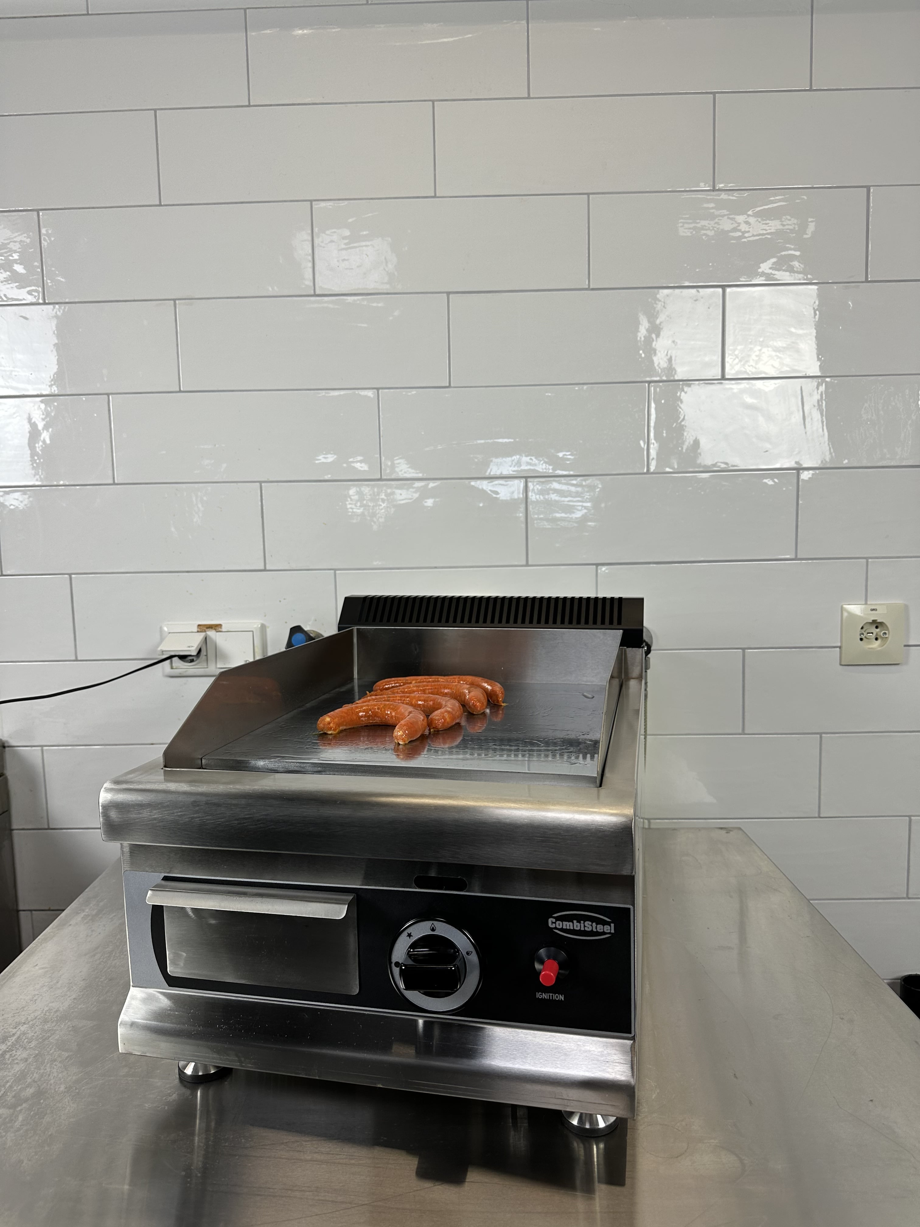 Gas Grillplatte Chrom 400