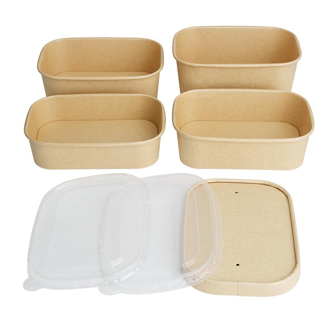 Barquettes alimentaires rectangulaires Fiesta Recyclable 650ml (lot de 300)
