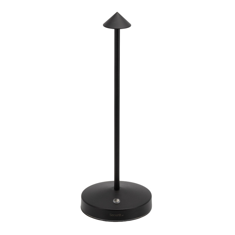 Tischlampe Angelina schwarz - LED und magnetisches Ladekabel