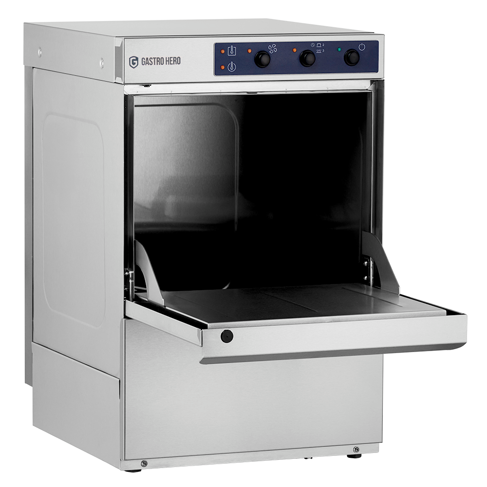 Lave-verres ECO 40x40 cm, avec doseur de détergent et de liquide de rinçage, fabriqué en Europe, 230 V