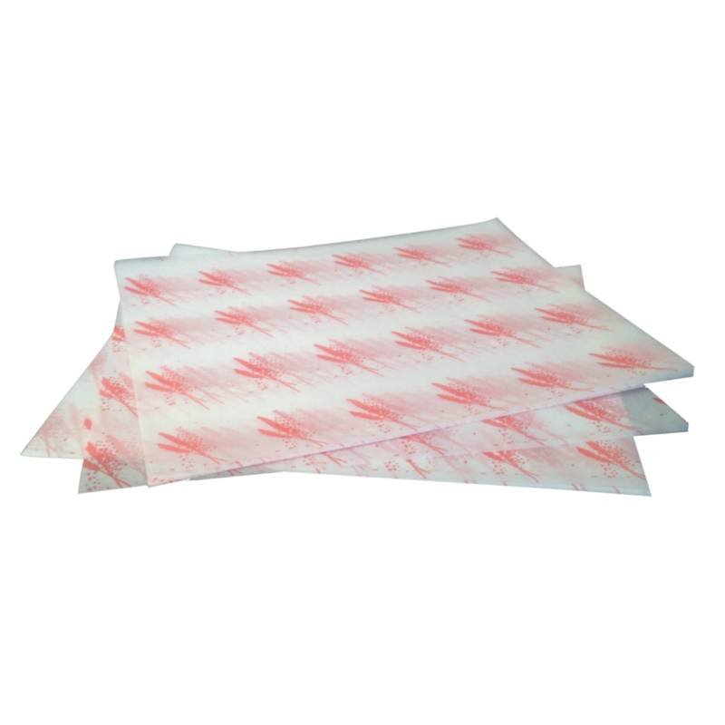 Emballage Hamburger Papier Sulfurisé - Rouge - 1000 Pièces
