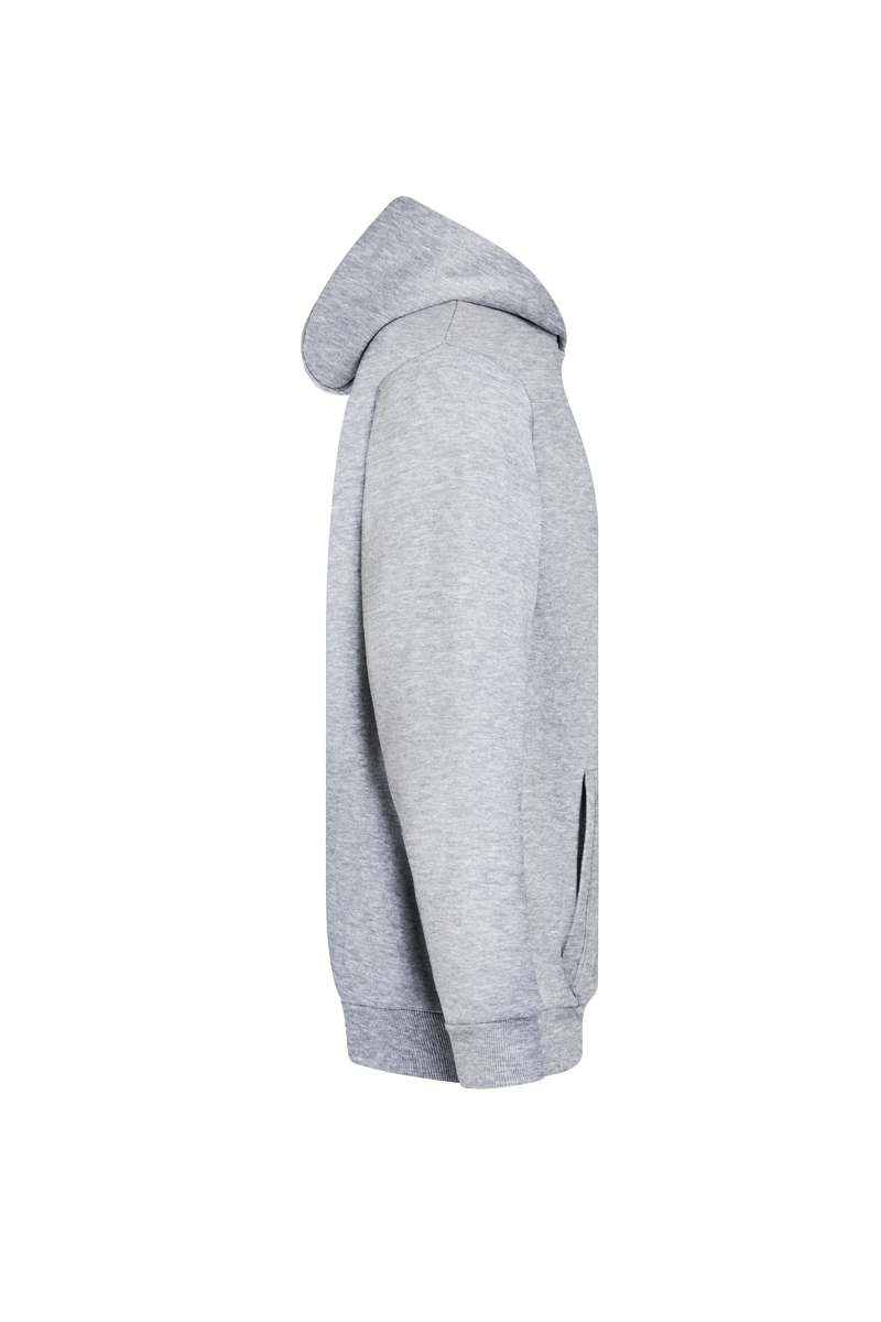 Herren Workwear Sweat Hoodie Soft-Face, aus nachhaltigem Material - Platingrau Meliert - L