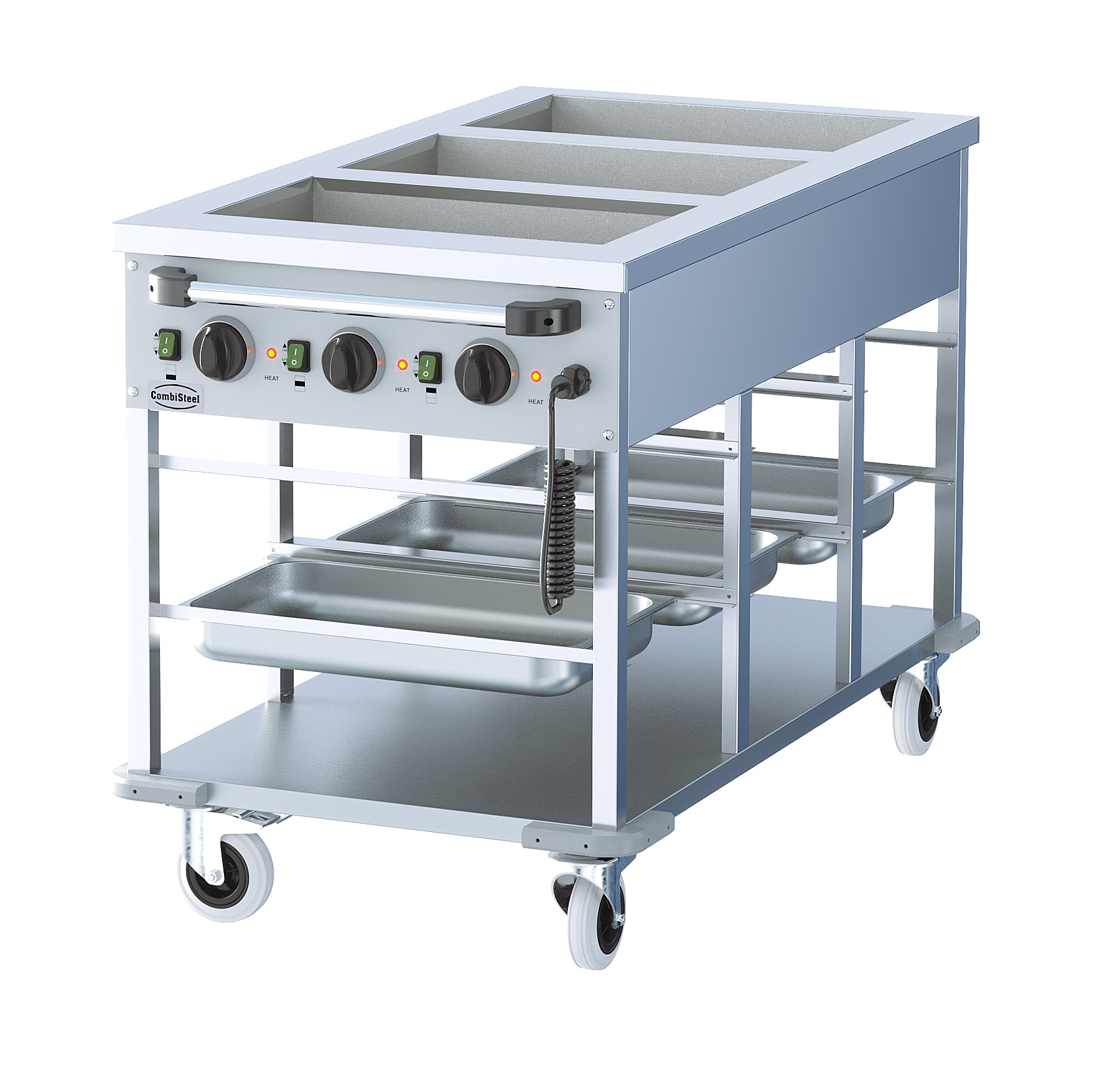 Bain-Marie Wagen 3/1.
