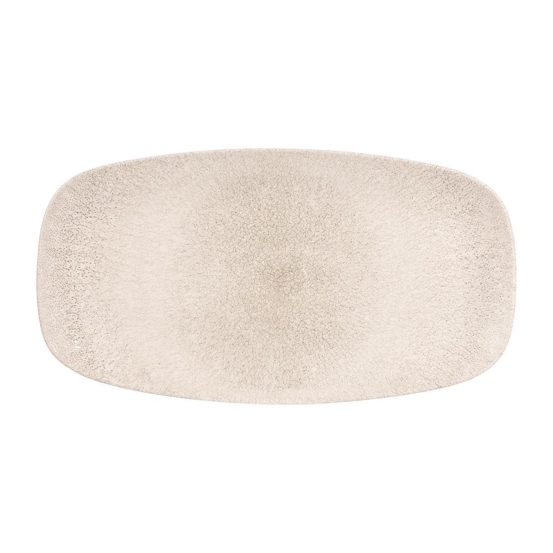 Churchill Raku Agate Grey chefs ovaal bord 35.2 x 18.7 cm pak van 6