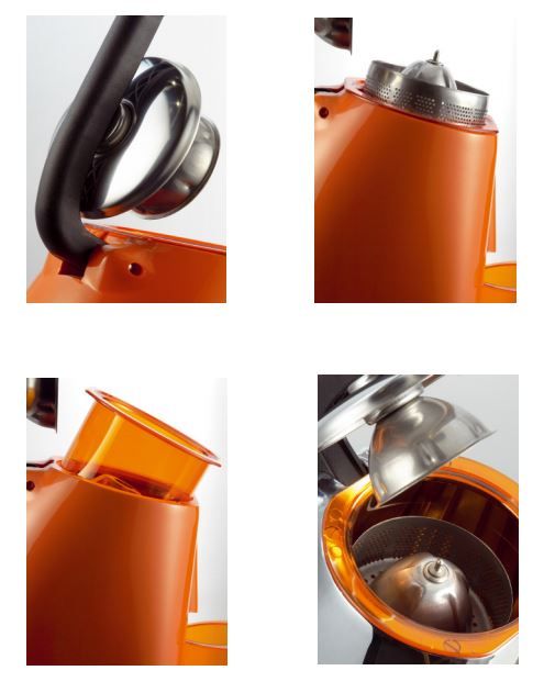 Presse-agrumes | INOX | levier "orange" | 230V | 180x280x(H)360mm