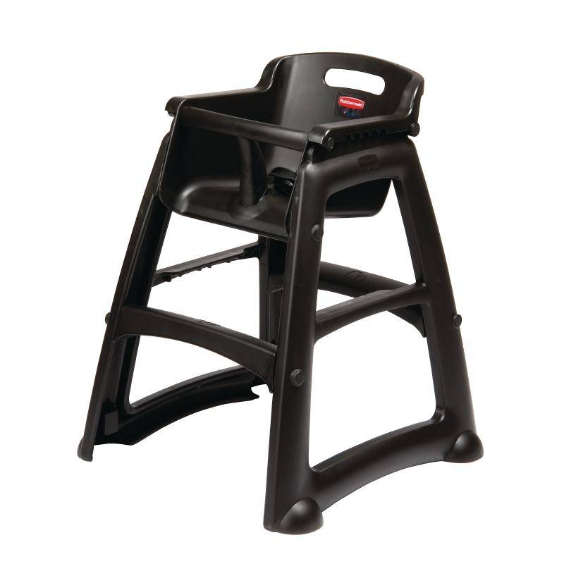 Kinderstoel Zwart | Rubbermaid | Zithoogte 53cm
