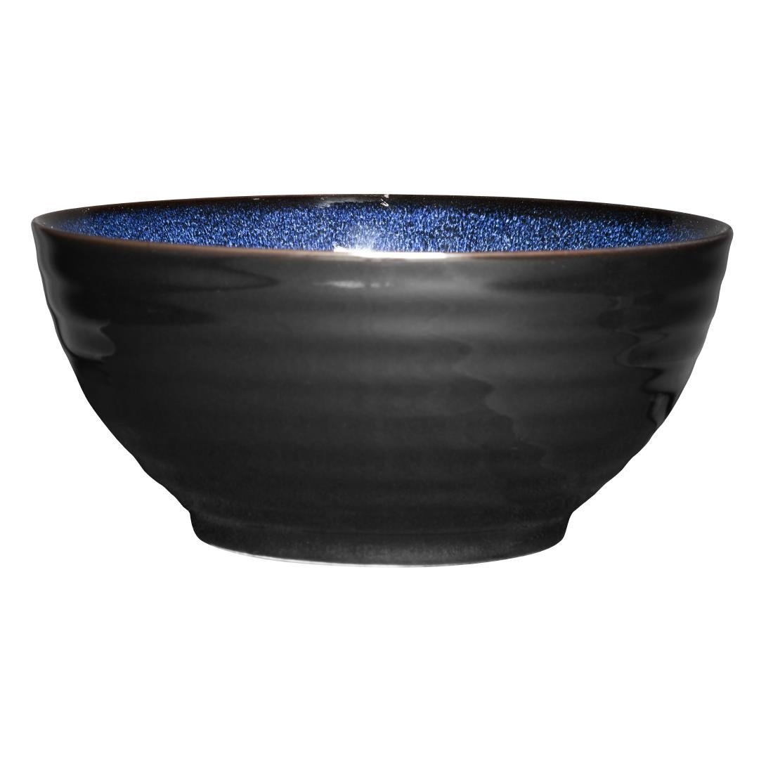 Olympia Luna Mitternachtsblaue Schalen mit Fuß 205mm (4er-Pack)