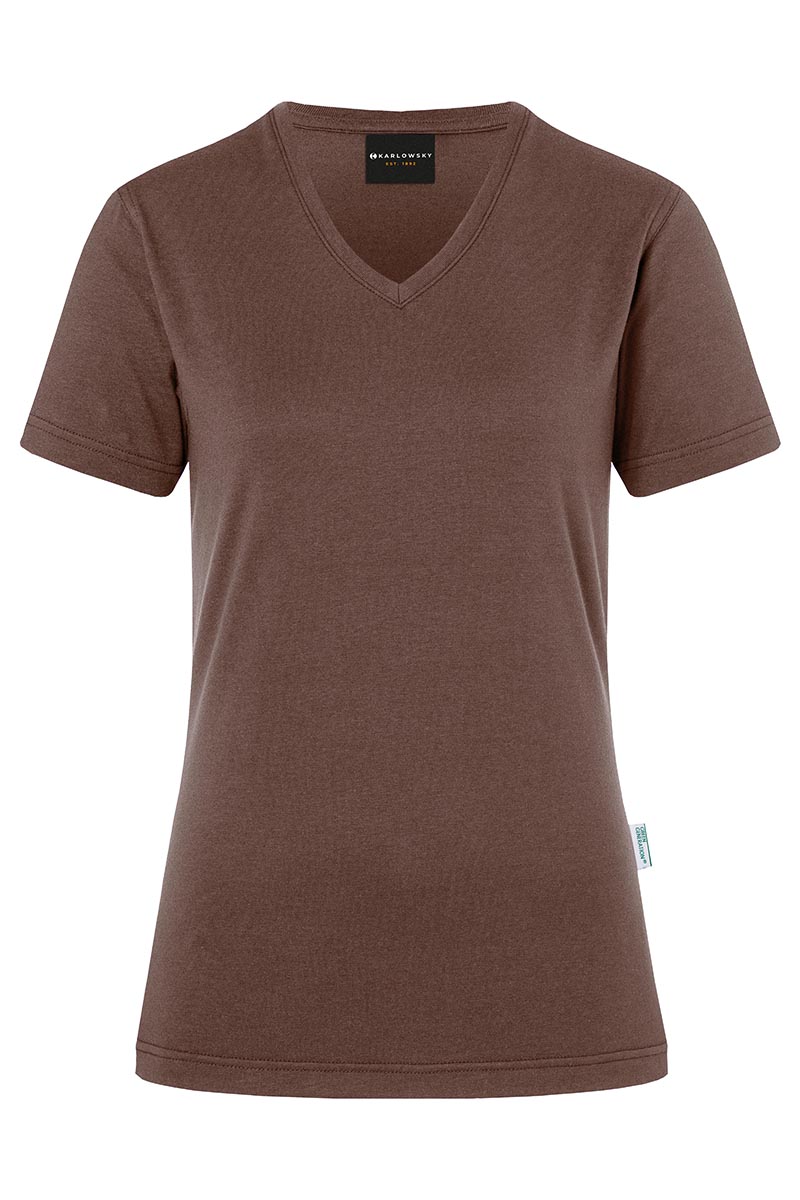 Dames T-Shirt In Casual Stijl, Gemaakt Van Duurzaam Materiaal - Lichtbruin - L