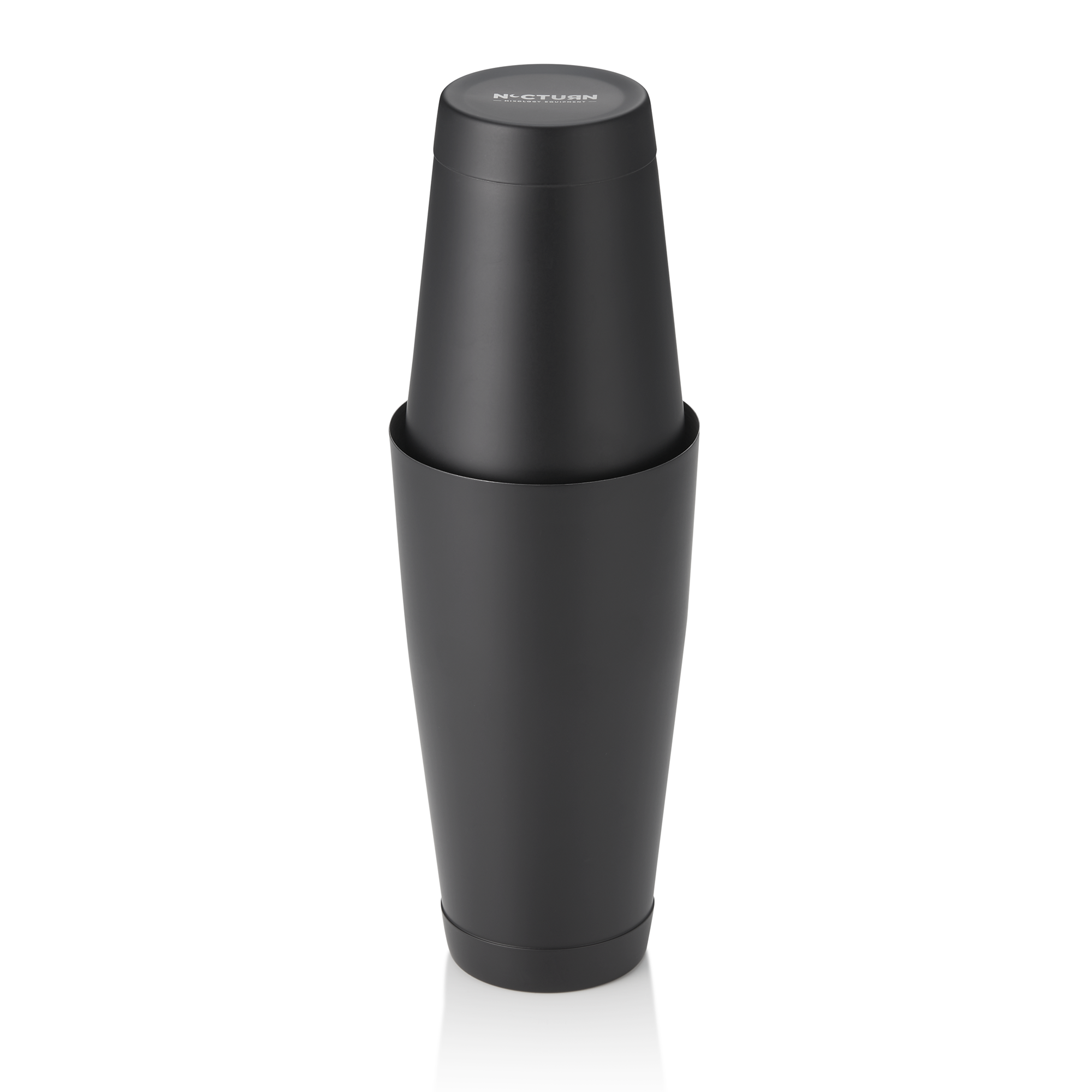 Shaker Tin Tin NOCTURN, 0,8 ltr., Ø 9 cm, schwarz matt, Chromnickelstahl 18/8