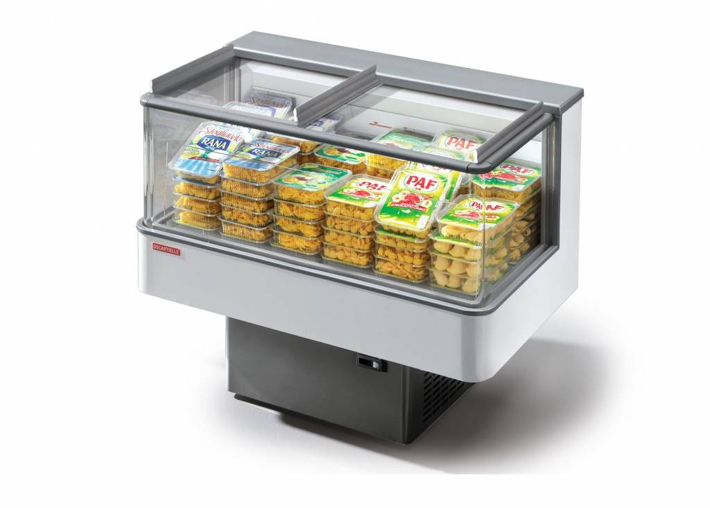 Tiefkühlinsel PULSAR 70 BT | R404a | Offene Ausführung mit Abdeckung | 74x55x(h)90,9cm