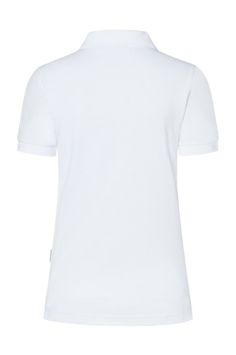 Damen Workwear Poloshirt Modern-Flair, aus nachhaltigem Material - Weiß - M