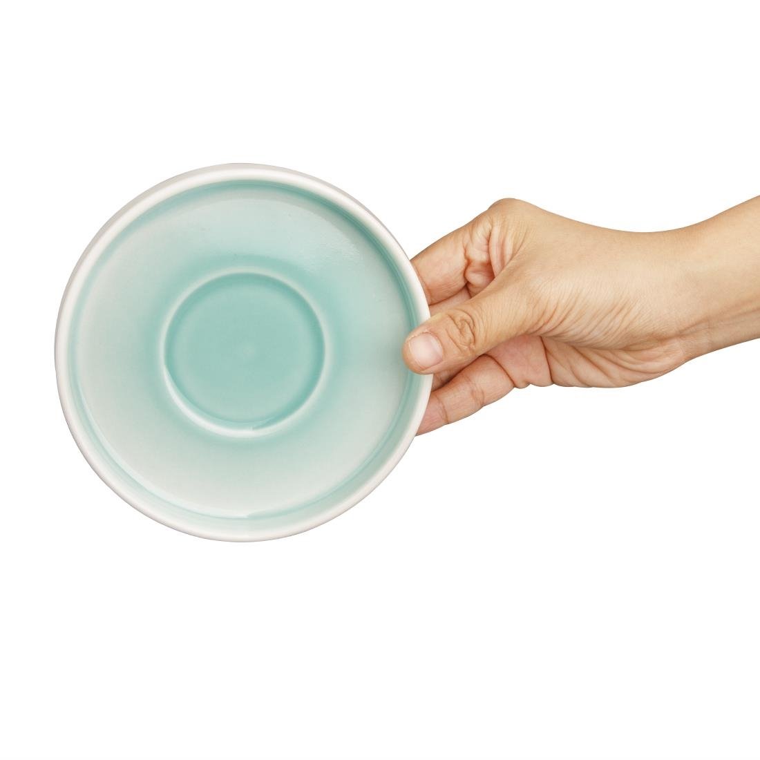 Soucoupes Olympia Fondant vertes 135mm (lot de 6)