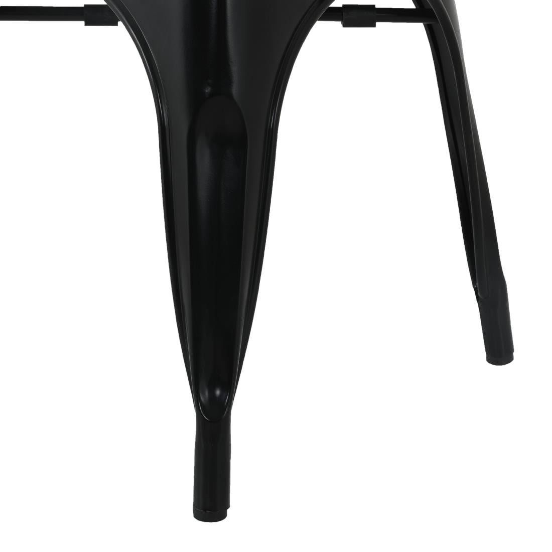 Bolero Bistro Curve Stühle Schwarz (4 Stück)