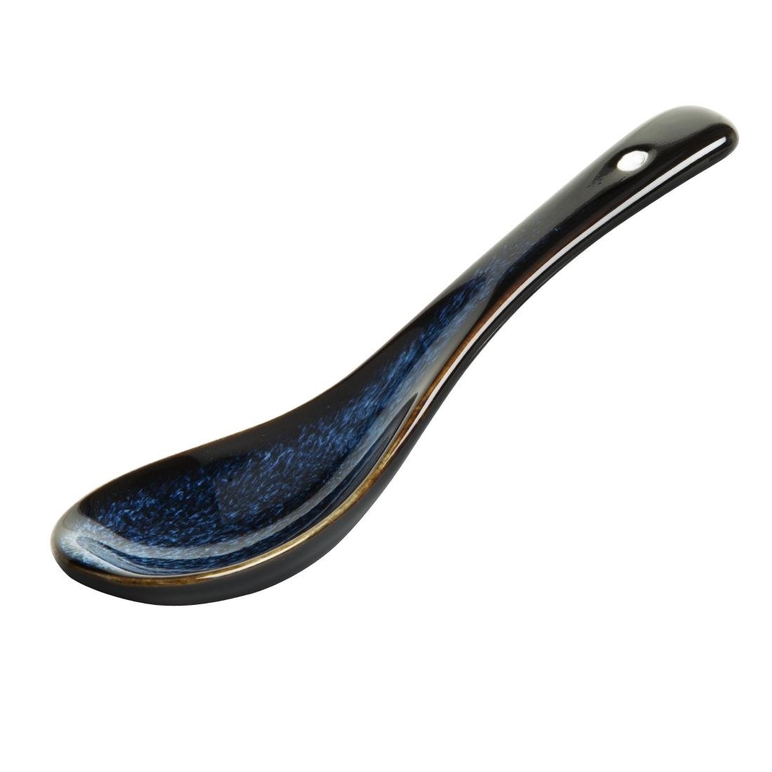 Olympia Luna Mitternachtsblaue Suppenlöffel (12er-Pack)