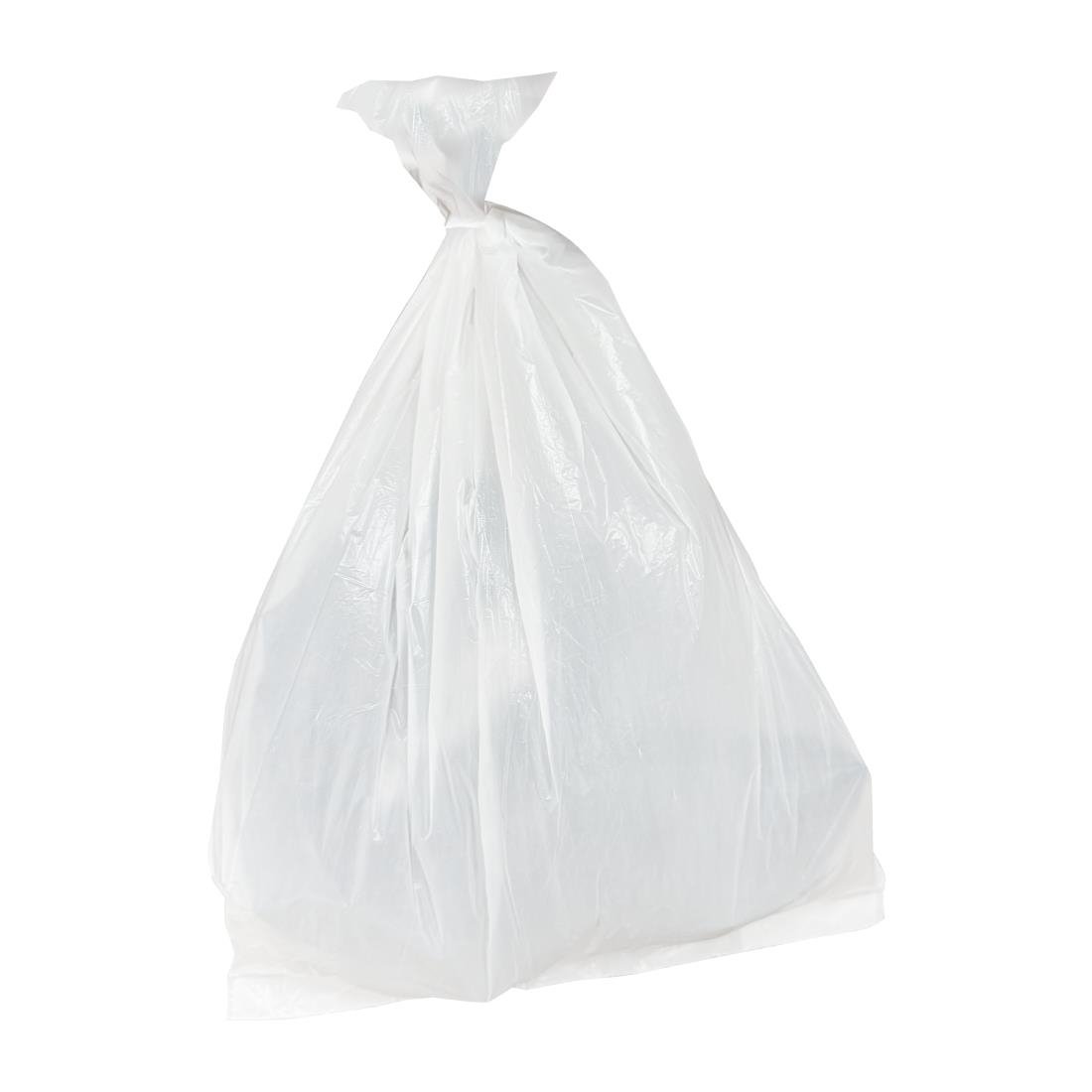 Sacs poubelle standard Jantex blancs 50L (lot de 200)