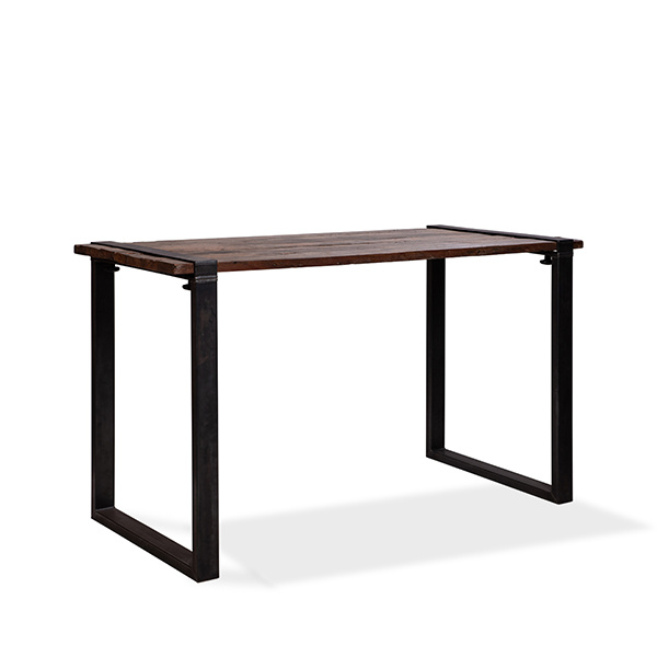 Old Dutch Table avec plateau en bois de grange, version haute, pieds en U, 220x80x110 cm (BxTxH), 30220HU