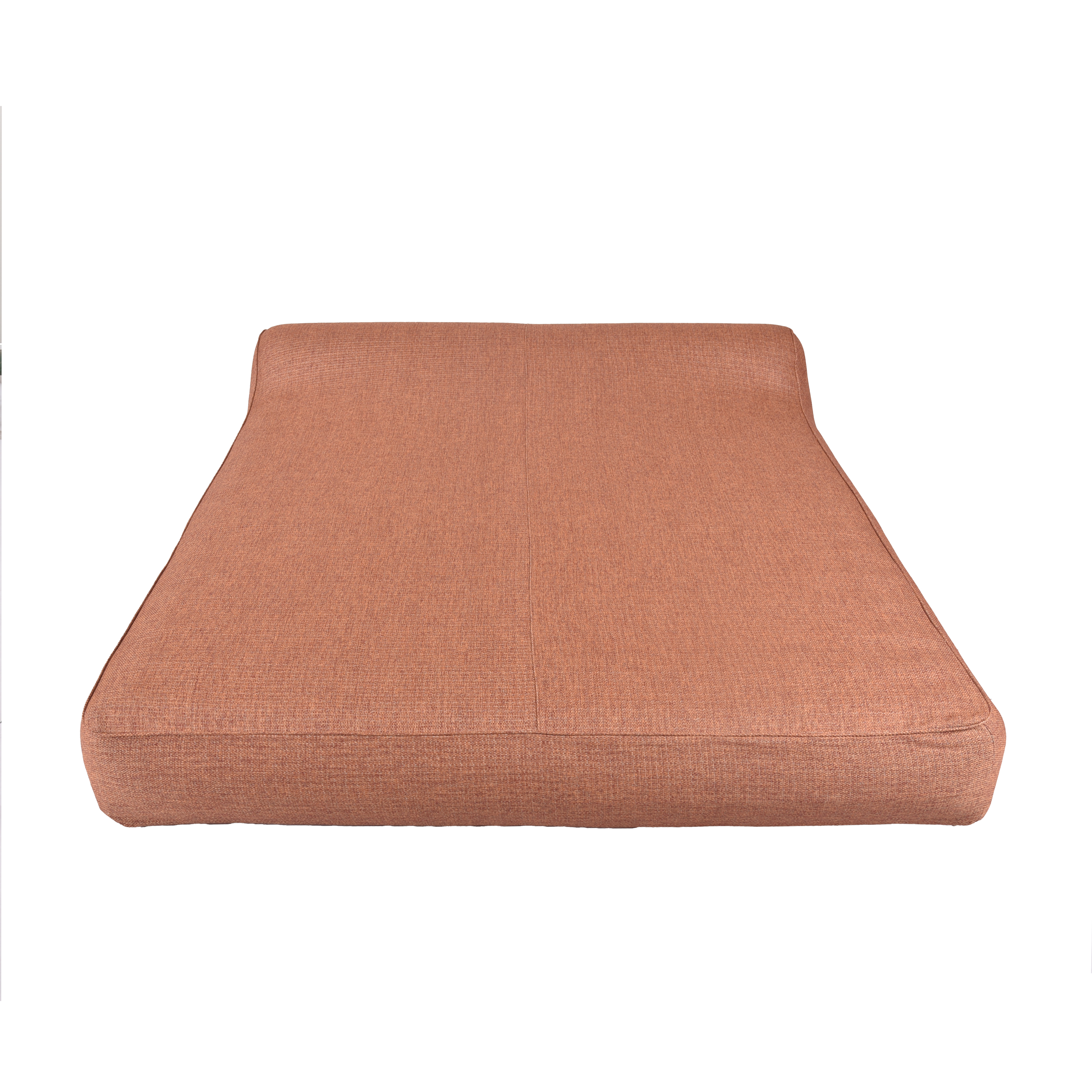Alcudia  Opblaasbare twin lounger met lage rugleuning Terracotta
