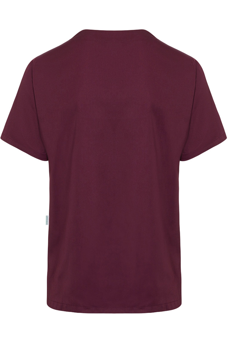 Tunique homme à enfiler à manches courtes Essential, en matériau durable - Aubergine - L