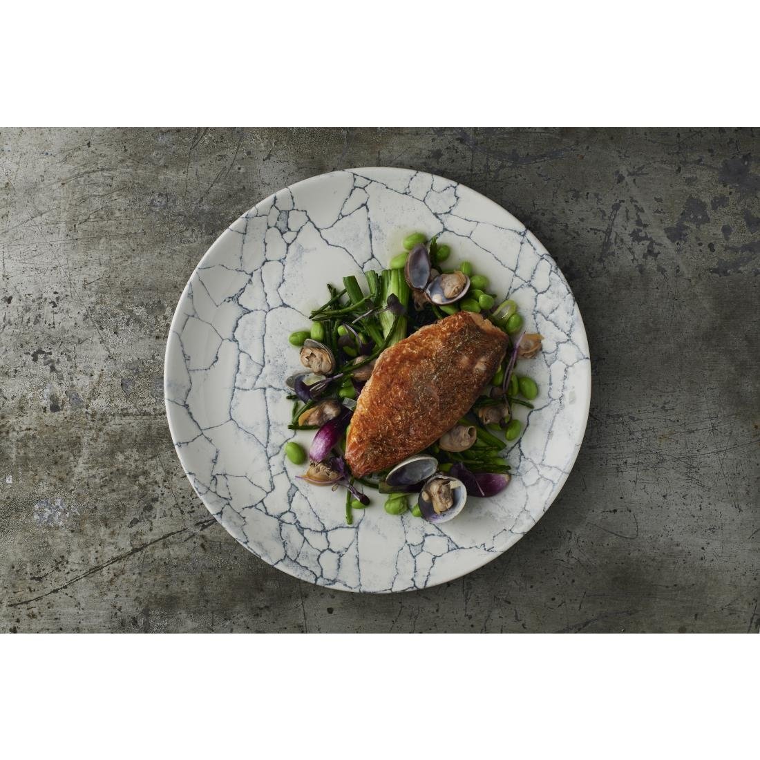 Churchill Studio Prints Kintsugi Pearl Evolve Coupe-Teller, Grau, 286 mm, (12 Stück)