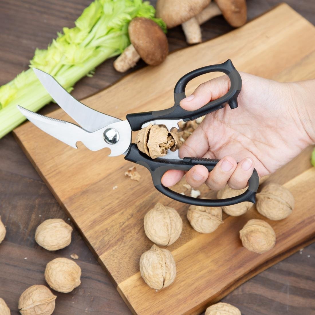 Vogue multifunctionele roestvrijstalen professionele keukenschaar