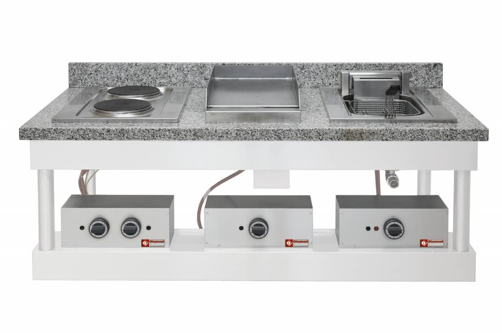 Drop-In Bain-Marie | 1/1GN | Tiefe 150mm | 230V-1,5kW | 400x600mm