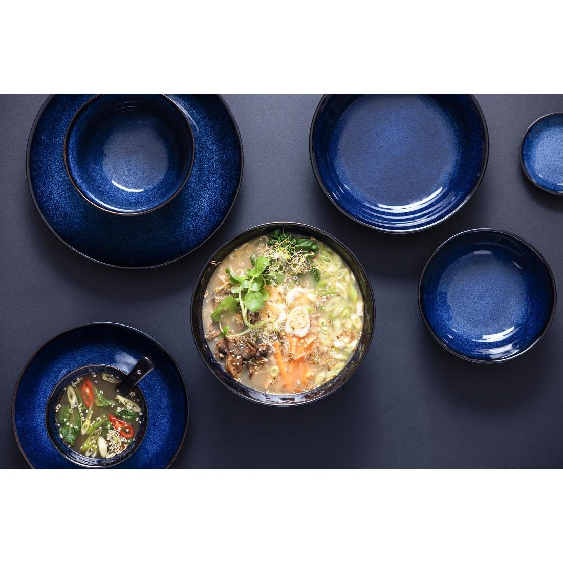 Olympia Luna Midnight Blue Coupe Bowls 160 mm (pak van 6)