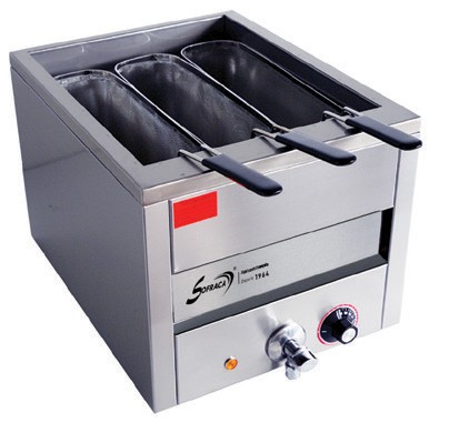 Cuiseur à pâtes - 3 paniers profonds - Cuve de 27 litres - 21202 + PAN03