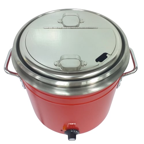 SARO Retro soepketel model retro red