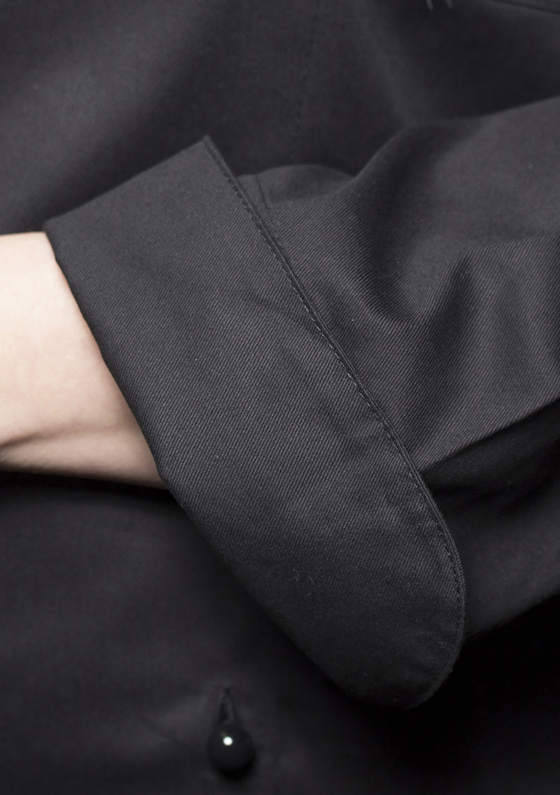 Veste de cuisine Basic - Noir - 65% polyester / 35% coton - XL