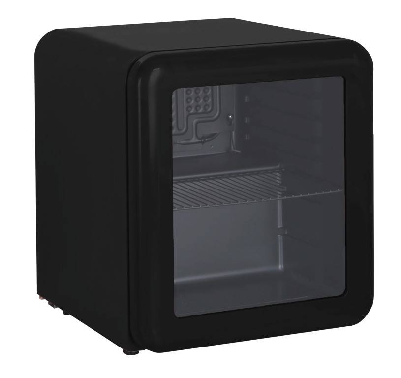 Mini Barkoelkast Zwart | 48 Liter |  430x498x(H)500mm