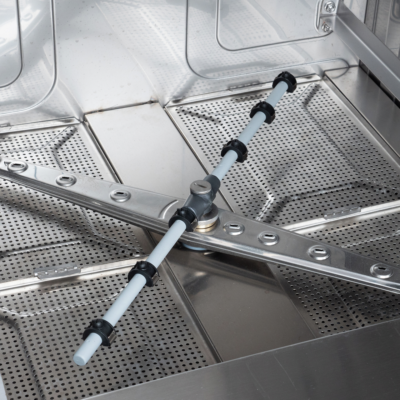 Lave-vaisselle HYPRO Digital 54 SL panier 50x50 cm, avec doseur de détergent & de produit de rinçage, avec pompe de vidange, pompe de surpression, Fabriqué en Europe, 400 V