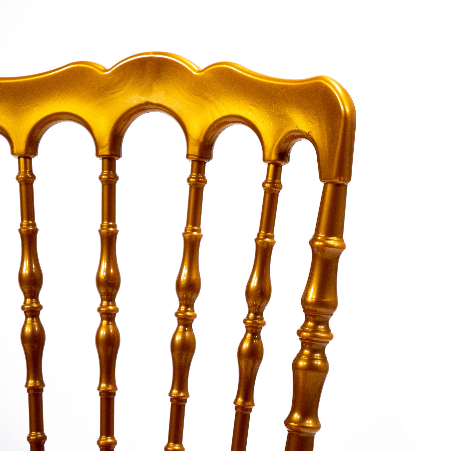 Hochzeitsstuhl Napoleon Gold | Kunststoff | 41x43x(H)90cm | Mindestbestellung 8