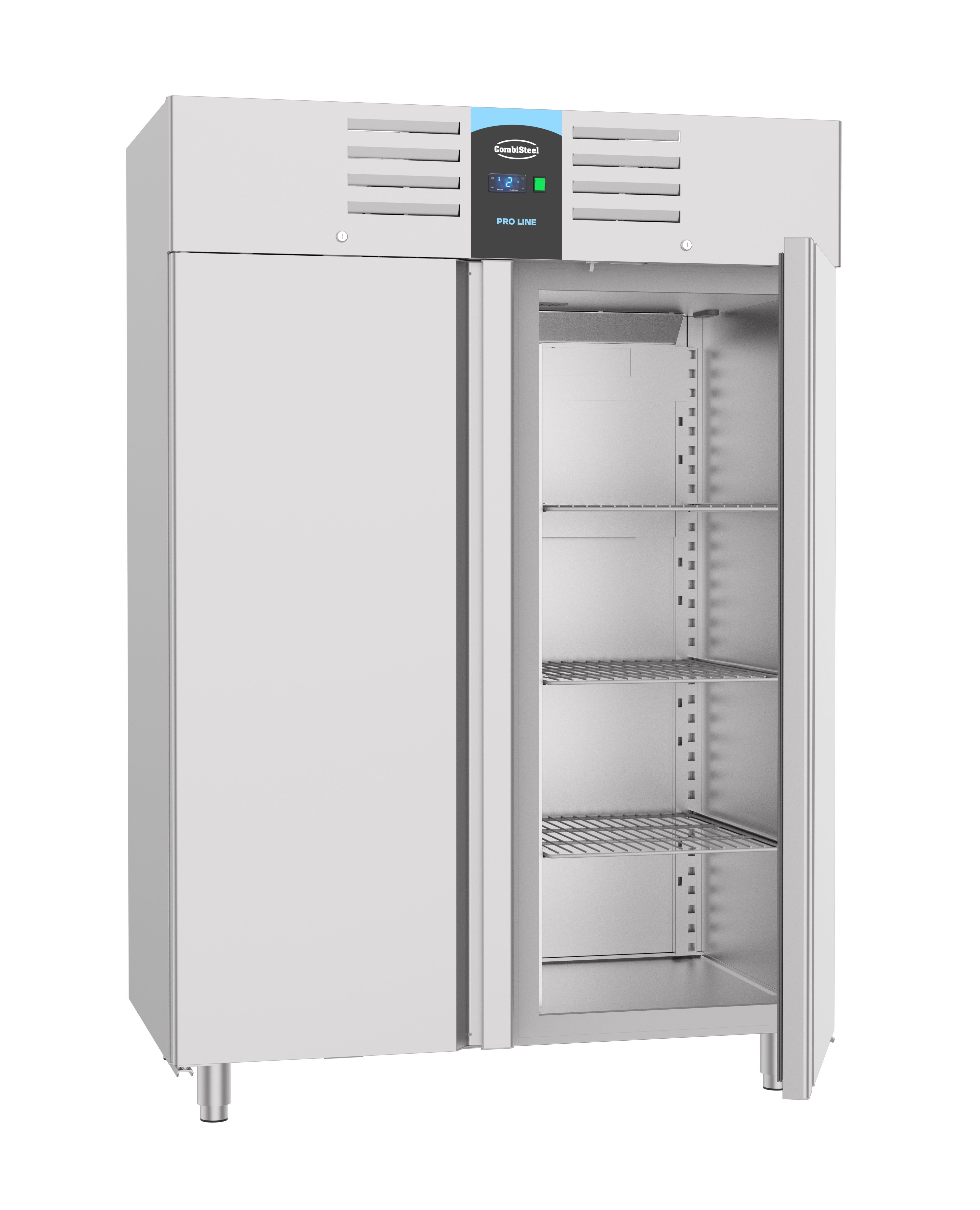 Congélateur en acier inoxydable - 1400 litres - circulation d'air - 1400x810x(h)2050mm