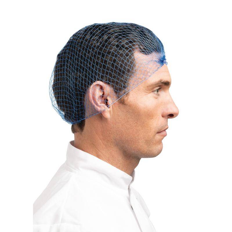 Whites Haarnetz Blau | 50 Stück