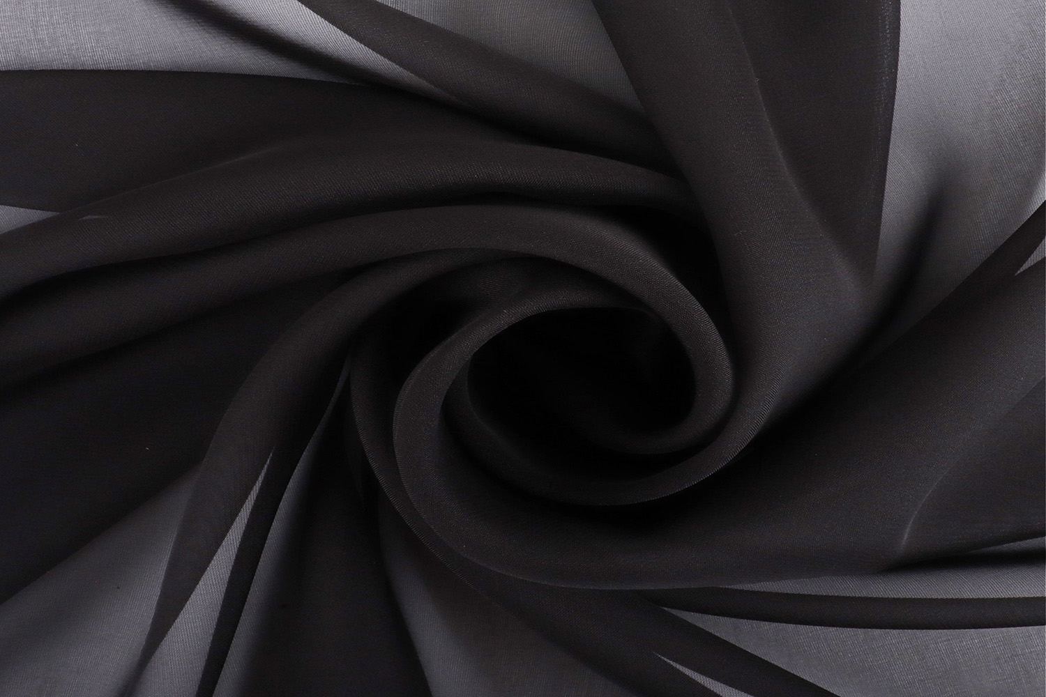 Foulard en mousseline Classic - Noir