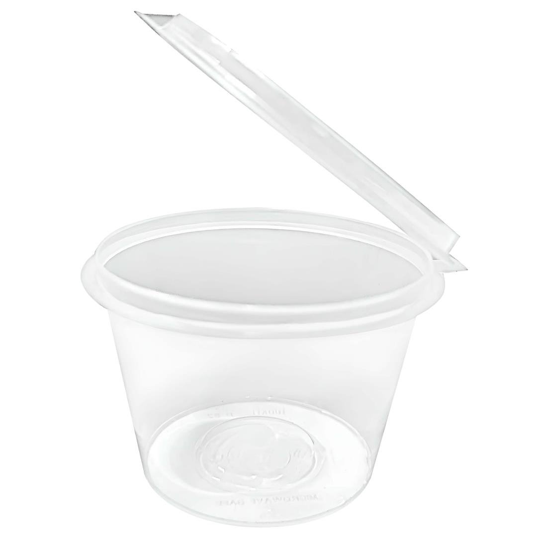 Fiesta Recycelbare Portionsbecher mit Deckeln 100ml (50 Stück)