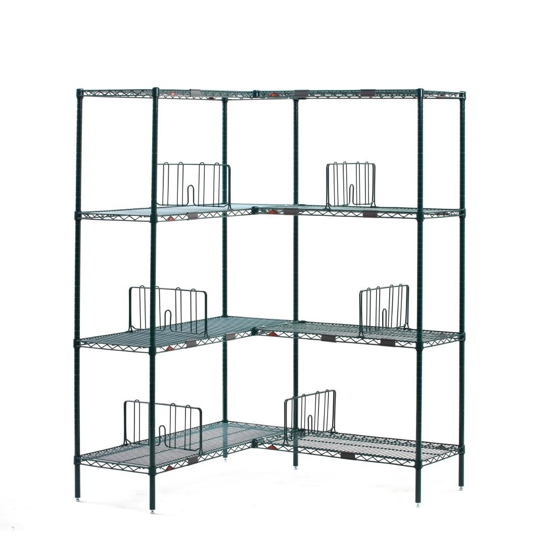 Séparateurs d'étagère Super Erecta Metro 460 x 203mm (lot de 4)