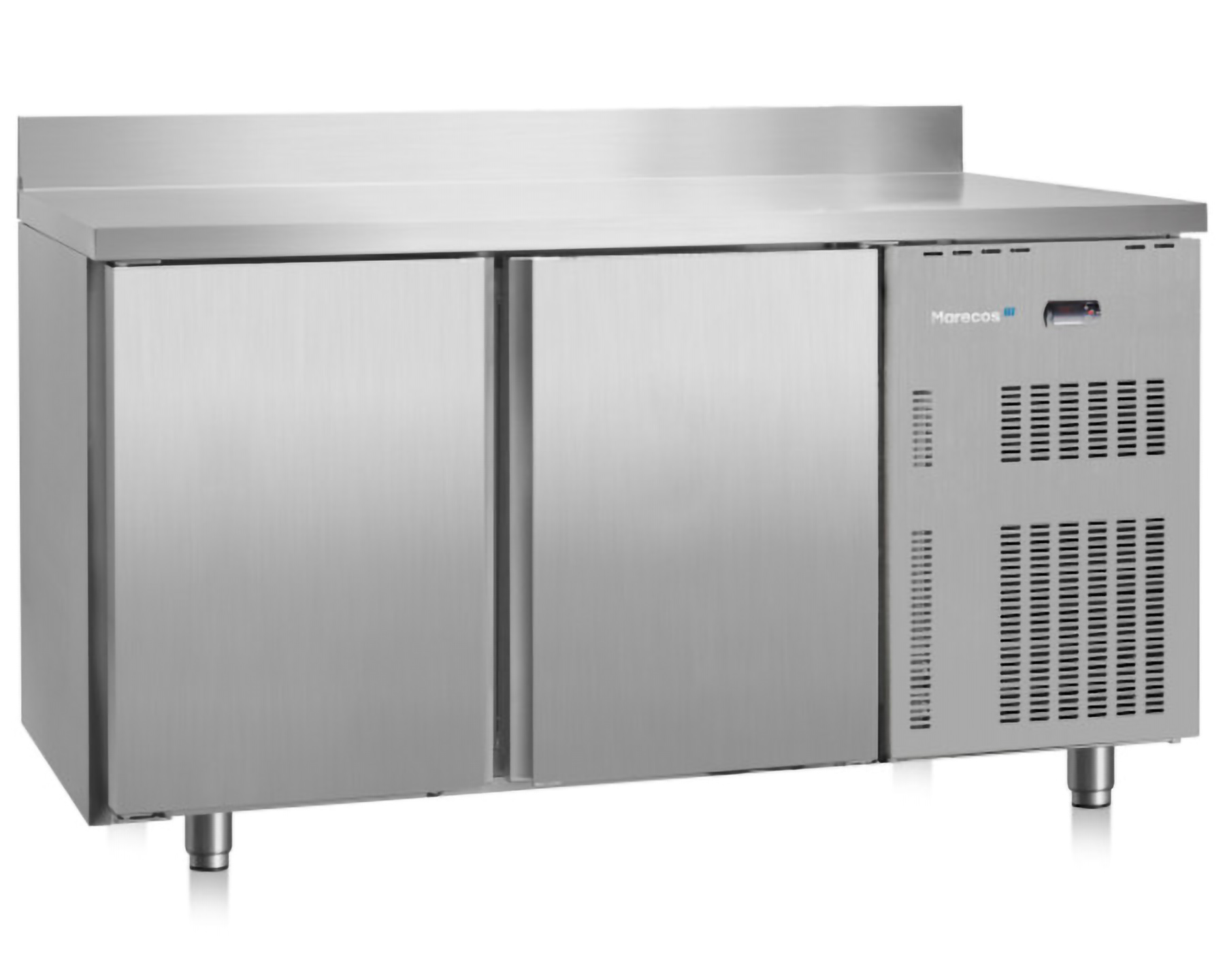 Marecos Softline Table réfrigérée - 2 portes avec rebord - 1500x600x(H)858mm