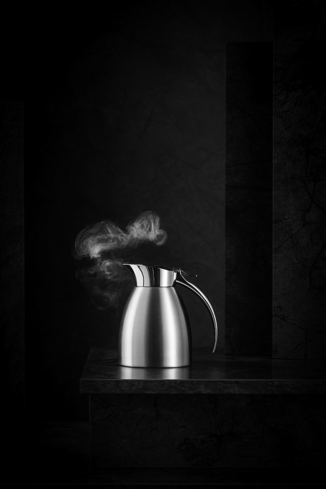 Isolierkanne, 0,3 ltr., Ø 10,5 cm, Höhe 13,5 cm, Chromnickelstahl 18/8