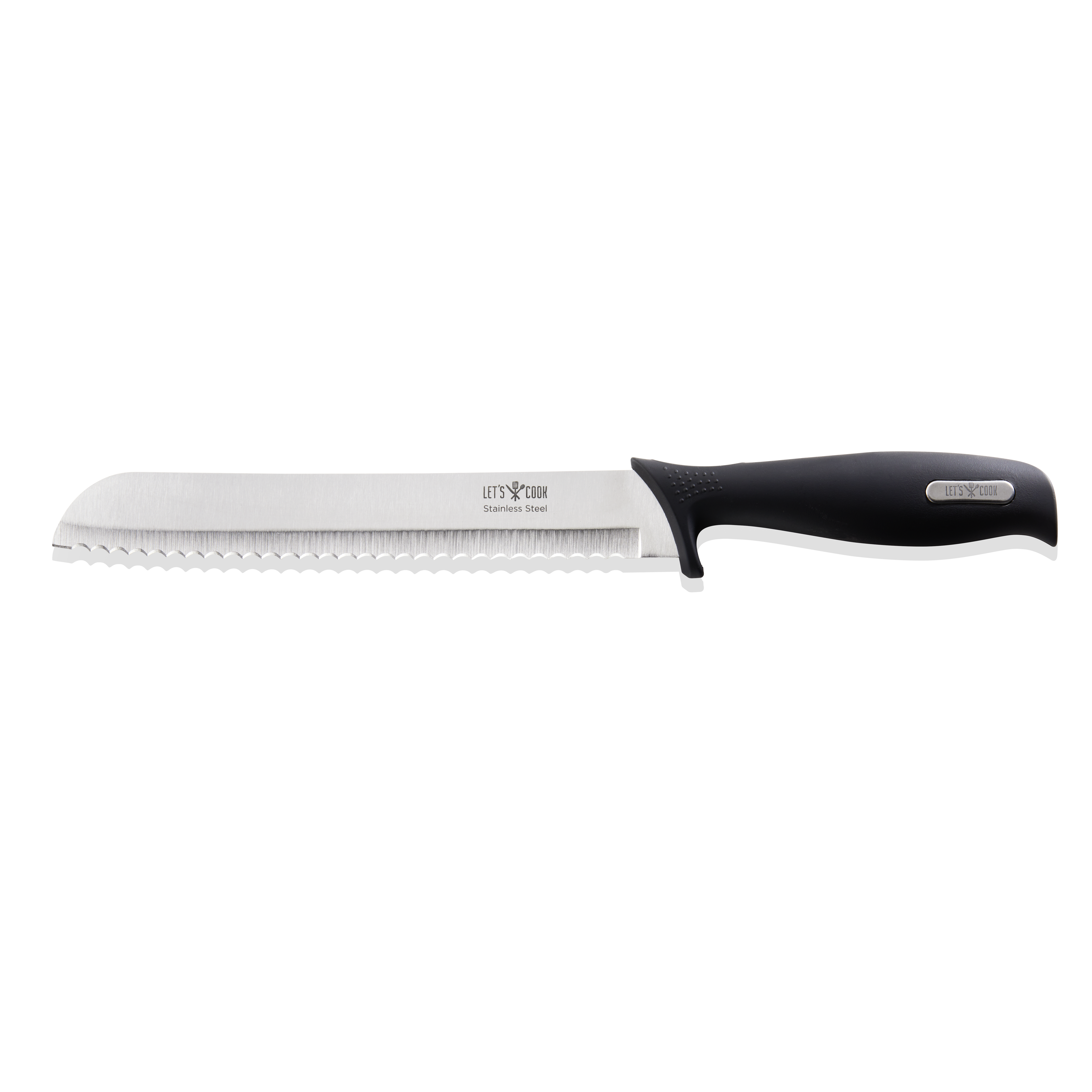 Broodmes LET´S COOK mes, 31,5 cm, roestvrij staal, rubber