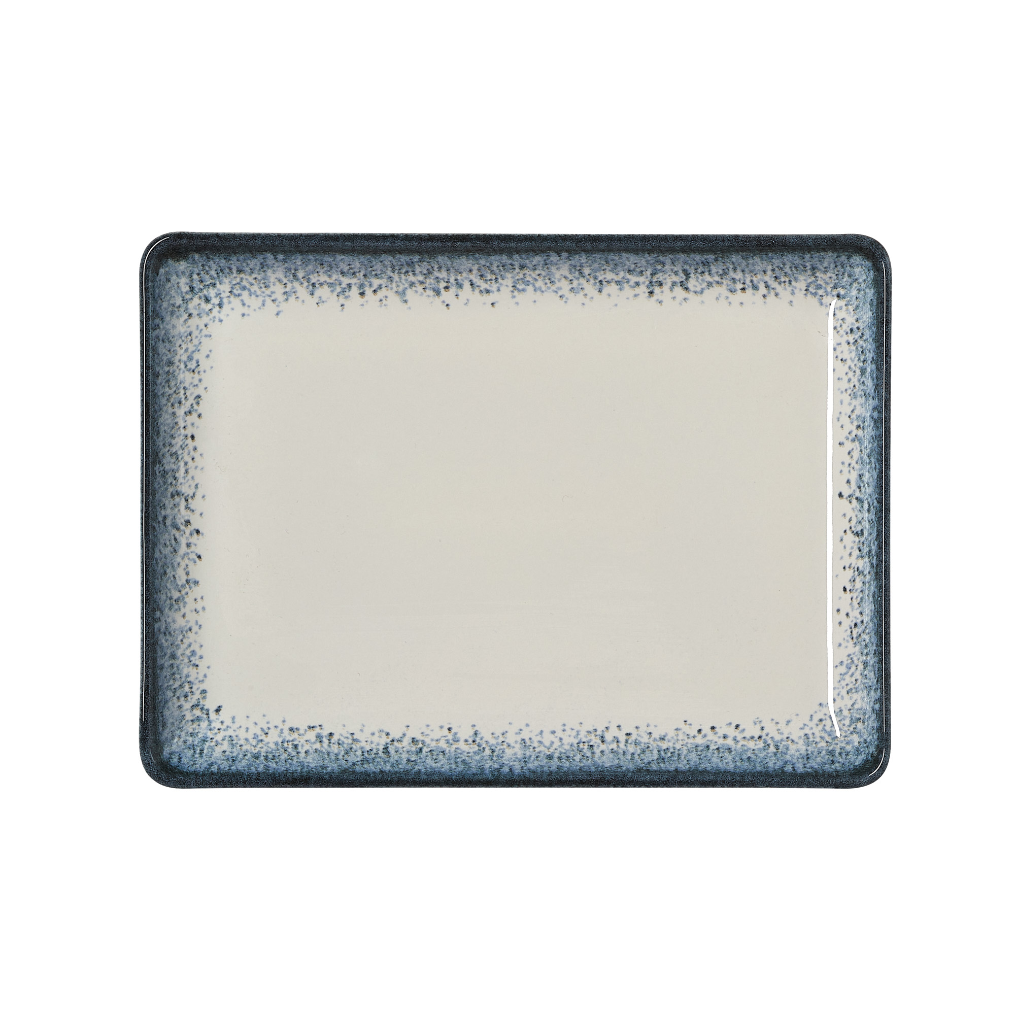 Bordenset VIDA MARINA, plat, 23 x 17 cm, marina, Set van 6 stuks, porselein