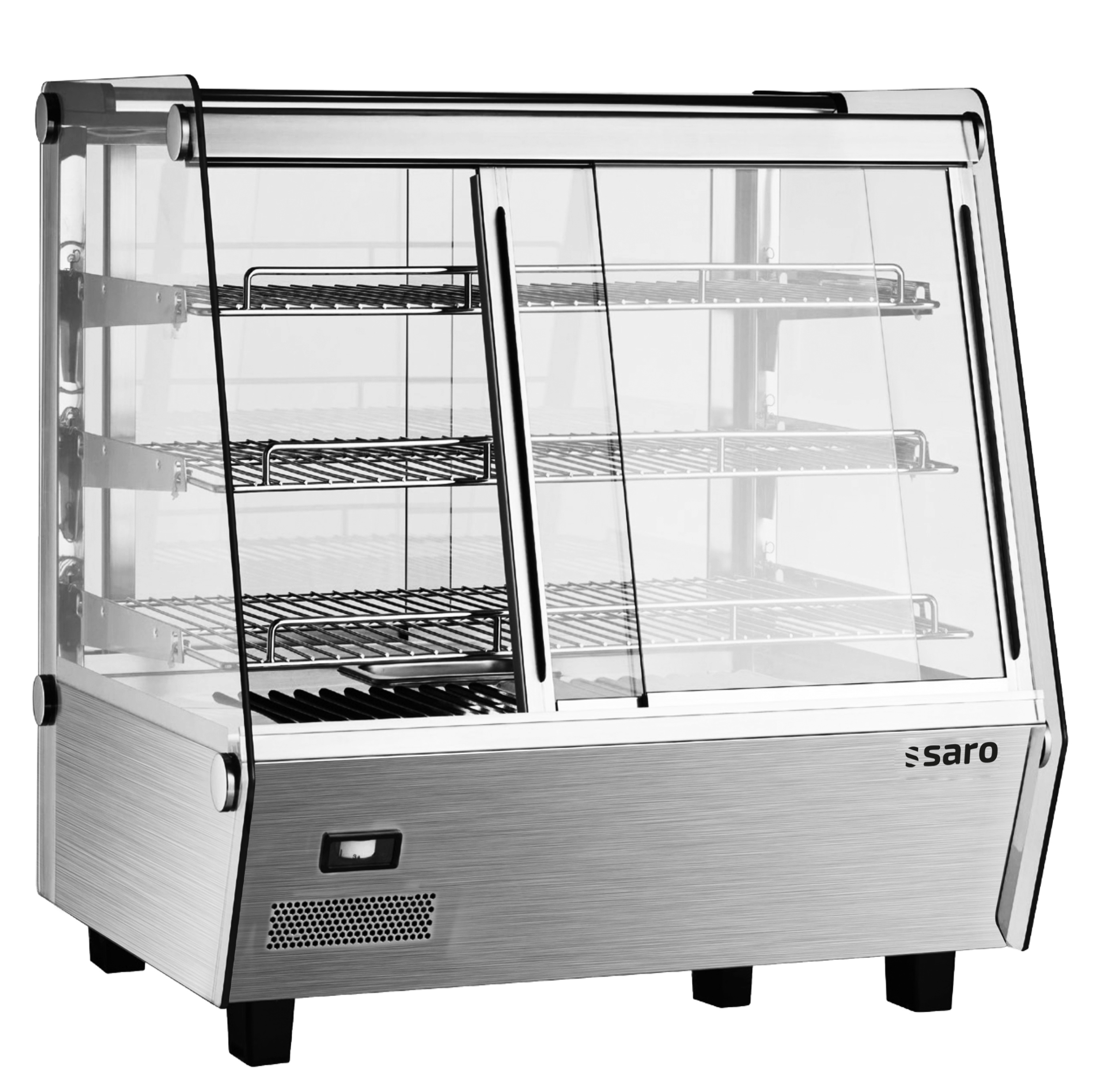 Vitrine de maintien au chaud de comptoir SARO modèle SELF 125W