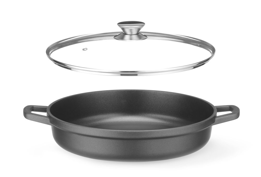 Braadpan met antiaanbaklaag - 4,3L - Zwart - 425x332x(H)70mm