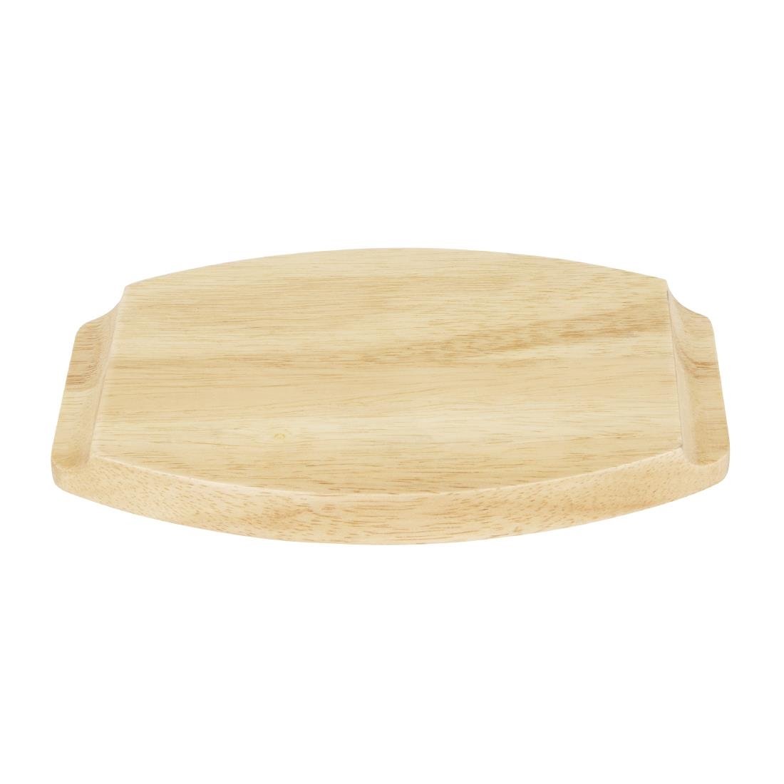 Olympia Hevea bord voor gietijzeren ovale orenschotel 230x135mm voor fw818 Olympia Hevea bord voor gietijzeren ovale orenschotel 230x135mm voor fw818