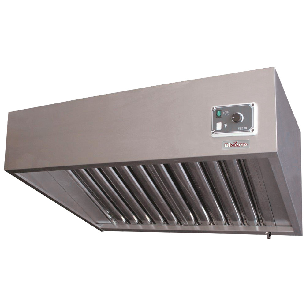 Dampkap RVS - 3 Anti Vet Filters - 1500x700xh460mm